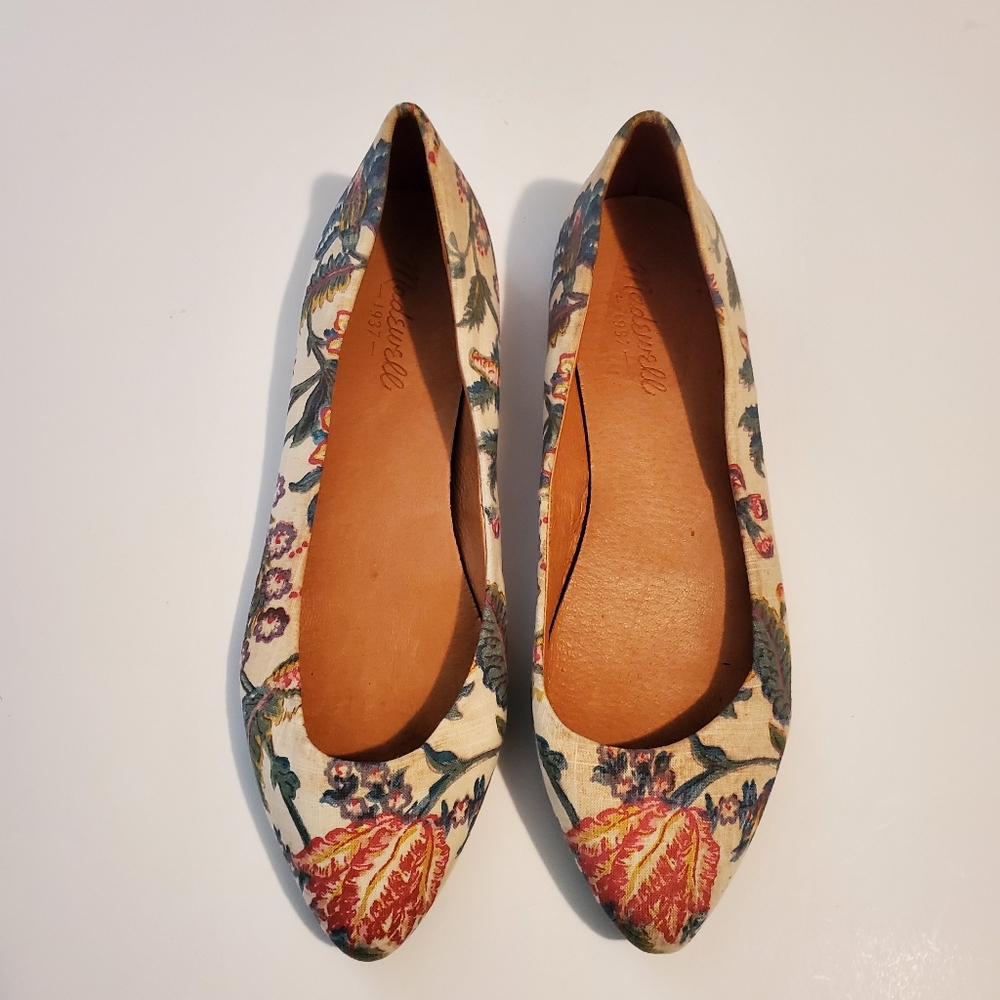 Madewell Floral Print Flats